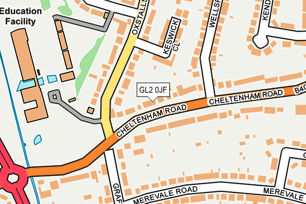 GL2 0JF map - OS OpenMap – Local (Ordnance Survey)