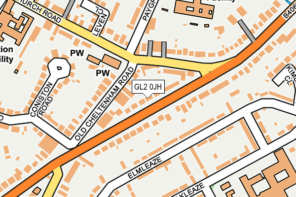 GL2 0JH map - OS OpenMap – Local (Ordnance Survey)