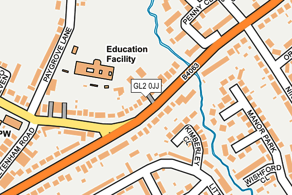 GL2 0JJ map - OS OpenMap – Local (Ordnance Survey)