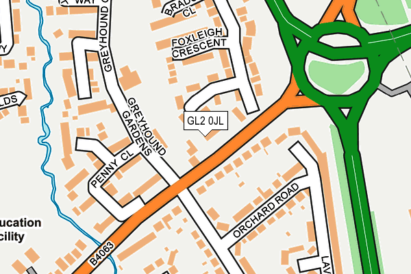 GL2 0JL map - OS OpenMap – Local (Ordnance Survey)