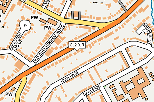 GL2 0JR map - OS OpenMap – Local (Ordnance Survey)