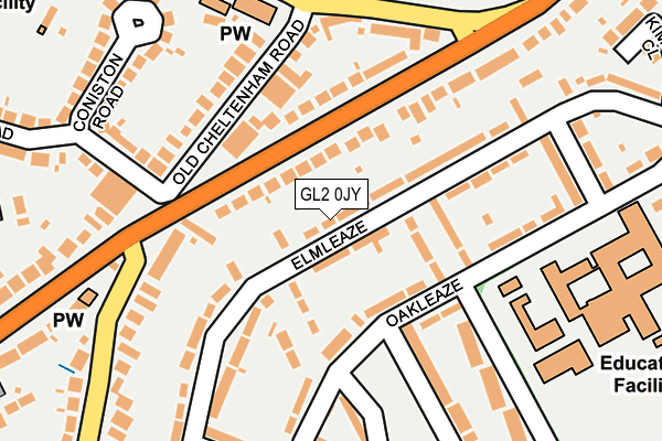 GL2 0JY map - OS OpenMap – Local (Ordnance Survey)