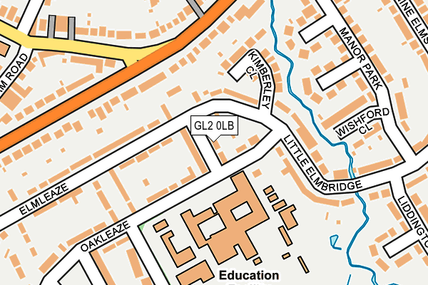 GL2 0LB map - OS OpenMap – Local (Ordnance Survey)