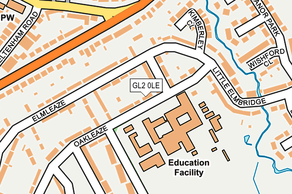 GL2 0LE map - OS OpenMap – Local (Ordnance Survey)