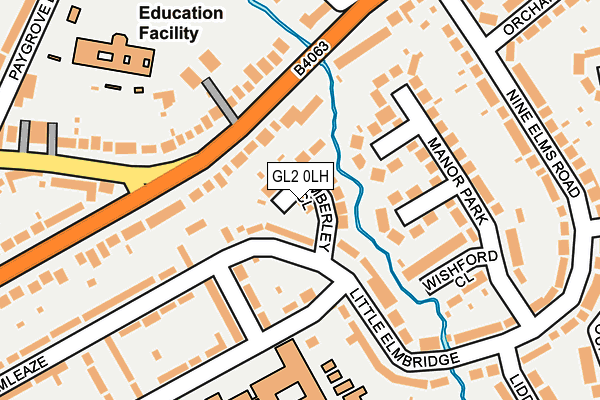 GL2 0LH map - OS OpenMap – Local (Ordnance Survey)