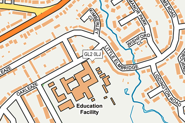 GL2 0LJ map - OS OpenMap – Local (Ordnance Survey)
