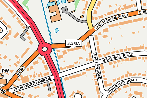 GL2 0LS map - OS OpenMap – Local (Ordnance Survey)