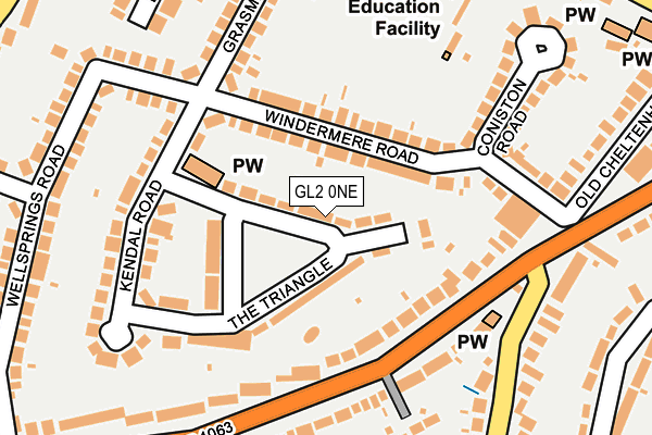 GL2 0NE map - OS OpenMap – Local (Ordnance Survey)