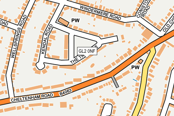 GL2 0NF map - OS OpenMap – Local (Ordnance Survey)