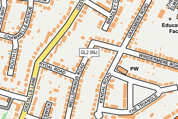 GL2 0NJ map - OS OpenMap – Local (Ordnance Survey)