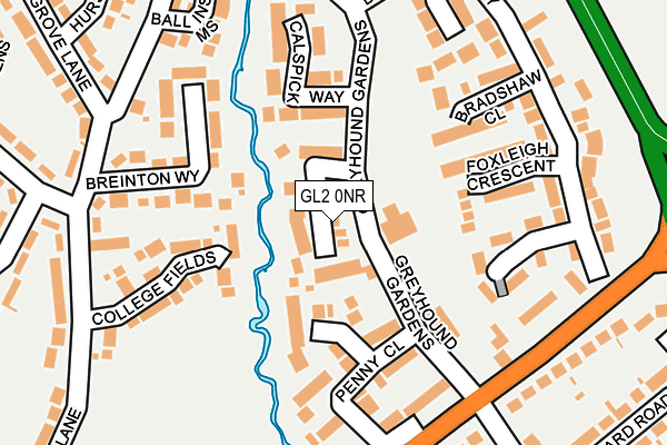 GL2 0NR map - OS OpenMap – Local (Ordnance Survey)