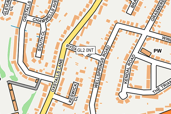 GL2 0NT map - OS OpenMap – Local (Ordnance Survey)