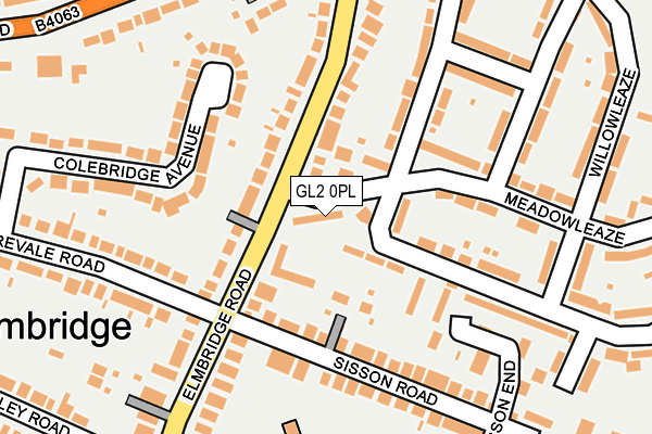 GL2 0PL map - OS OpenMap – Local (Ordnance Survey)