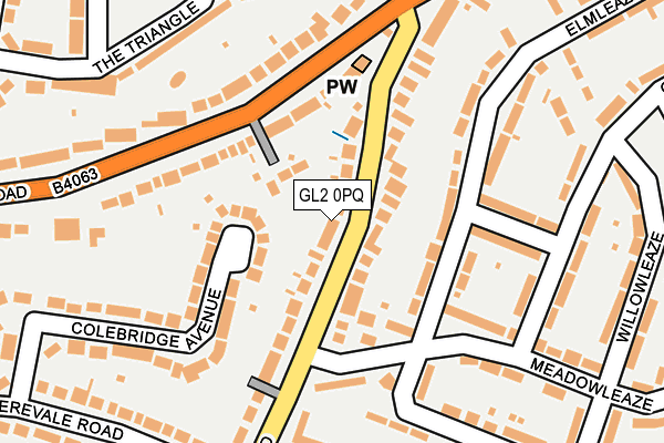 GL2 0PQ map - OS OpenMap – Local (Ordnance Survey)