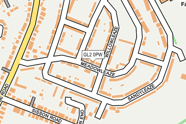 GL2 0PW map - OS OpenMap – Local (Ordnance Survey)