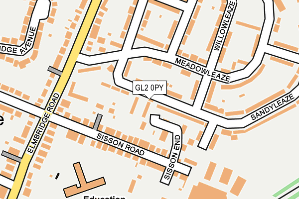 GL2 0PY map - OS OpenMap – Local (Ordnance Survey)