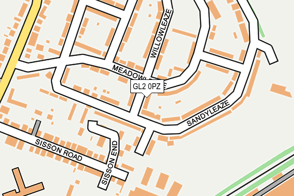 GL2 0PZ map - OS OpenMap – Local (Ordnance Survey)