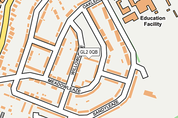 GL2 0QB map - OS OpenMap – Local (Ordnance Survey)