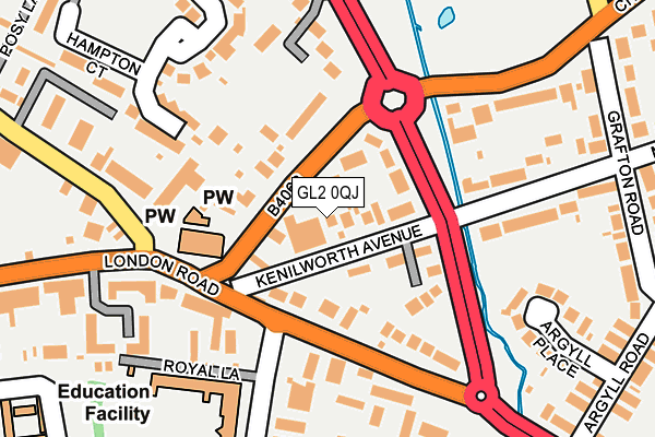 GL2 0QJ map - OS OpenMap – Local (Ordnance Survey)