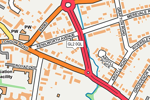 GL2 0QL map - OS OpenMap – Local (Ordnance Survey)