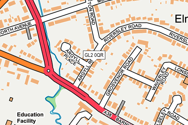 GL2 0QR map - OS OpenMap – Local (Ordnance Survey)