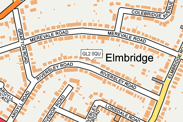 GL2 0QU map - OS OpenMap – Local (Ordnance Survey)