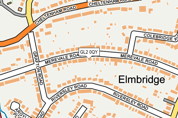 GL2 0QY map - OS OpenMap – Local (Ordnance Survey)