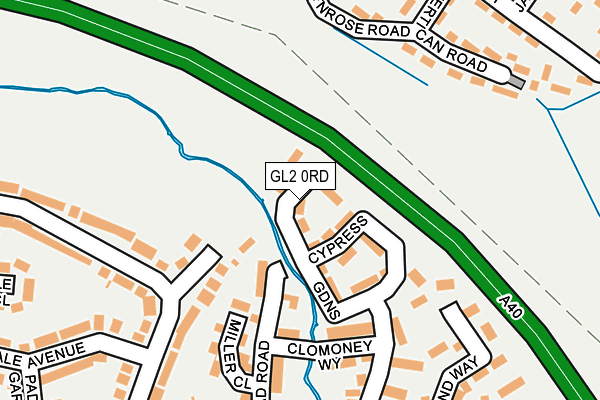 GL2 0RD map - OS OpenMap – Local (Ordnance Survey)
