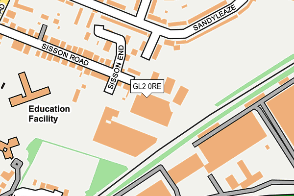 GL2 0RE map - OS OpenMap – Local (Ordnance Survey)
