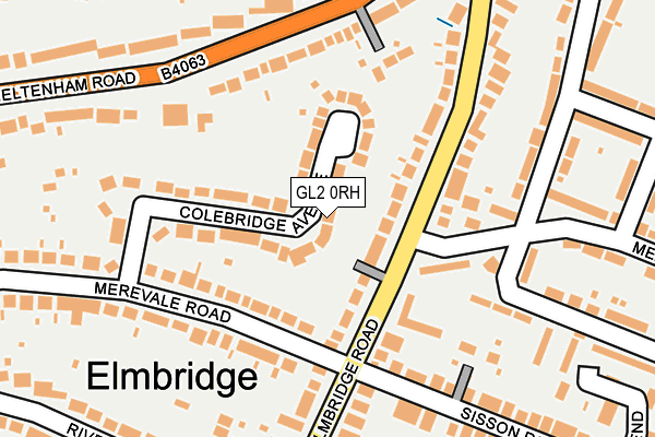 GL2 0RH map - OS OpenMap – Local (Ordnance Survey)