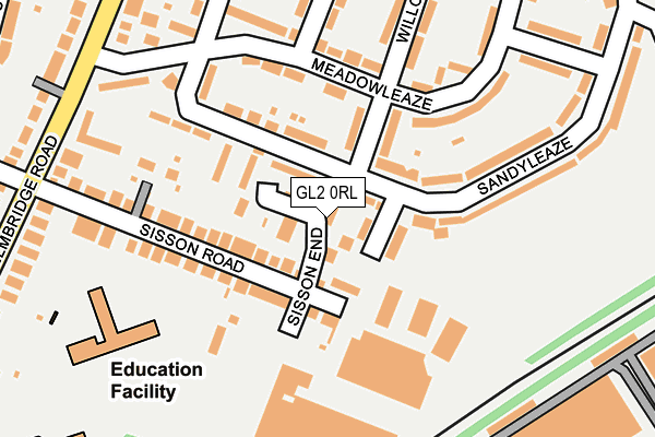 GL2 0RL map - OS OpenMap – Local (Ordnance Survey)