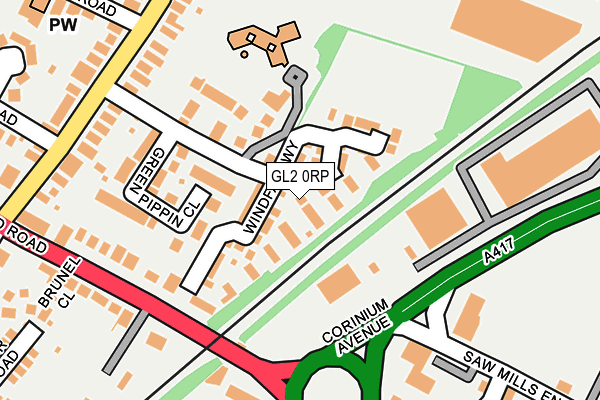 GL2 0RP map - OS OpenMap – Local (Ordnance Survey)