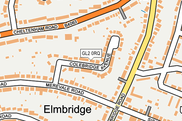 GL2 0RQ map - OS OpenMap – Local (Ordnance Survey)