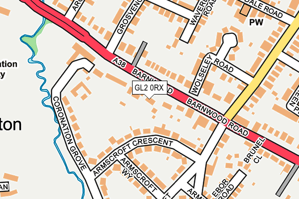 GL2 0RX map - OS OpenMap – Local (Ordnance Survey)