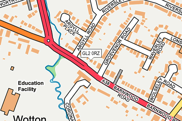 GL2 0RZ map - OS OpenMap – Local (Ordnance Survey)