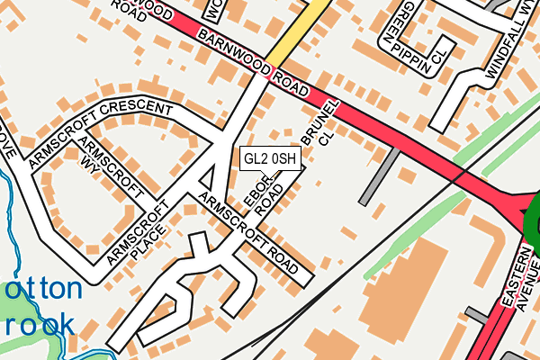 GL2 0SH map - OS OpenMap – Local (Ordnance Survey)