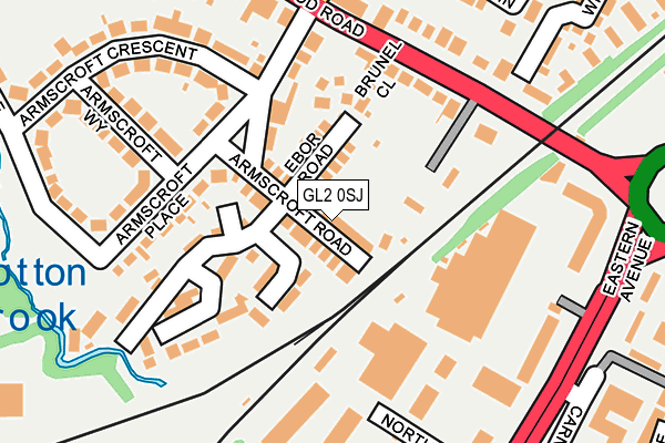 GL2 0SJ map - OS OpenMap – Local (Ordnance Survey)