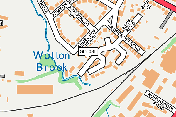 GL2 0SL map - OS OpenMap – Local (Ordnance Survey)