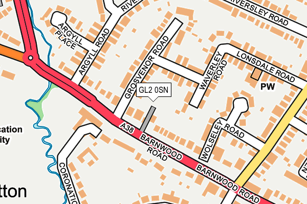 GL2 0SN map - OS OpenMap – Local (Ordnance Survey)