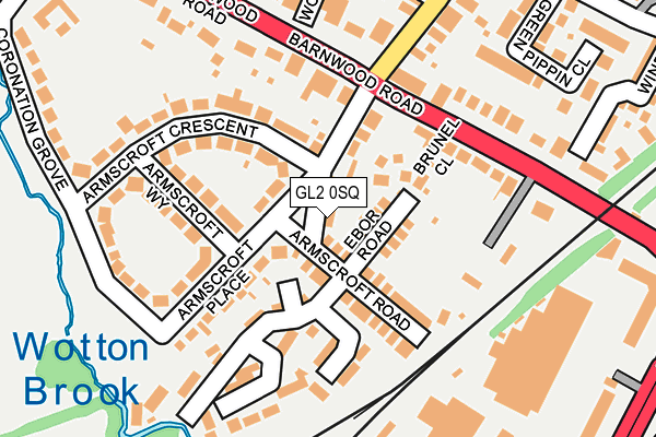 GL2 0SQ map - OS OpenMap – Local (Ordnance Survey)