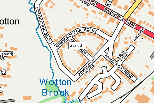 GL2 0ST map - OS OpenMap – Local (Ordnance Survey)