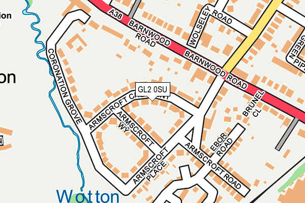 GL2 0SU map - OS OpenMap – Local (Ordnance Survey)