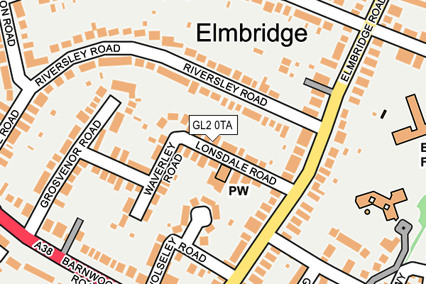 GL2 0TA map - OS OpenMap – Local (Ordnance Survey)