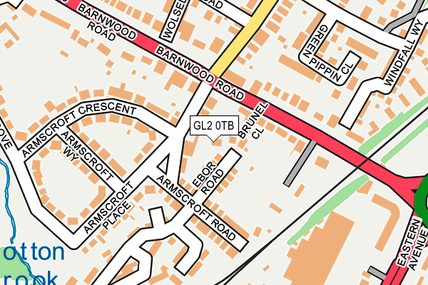 GL2 0TB map - OS OpenMap – Local (Ordnance Survey)