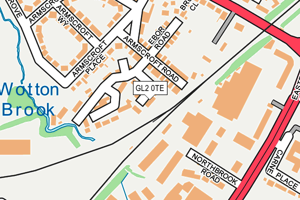 GL2 0TE map - OS OpenMap – Local (Ordnance Survey)