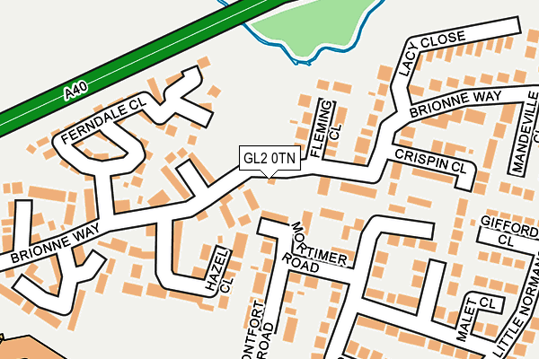 GL2 0TN map - OS OpenMap – Local (Ordnance Survey)