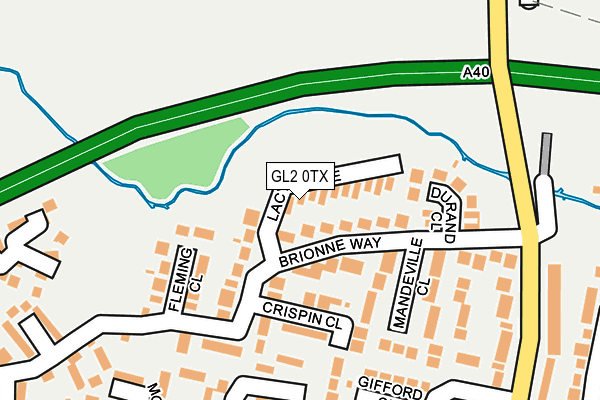 GL2 0TX map - OS OpenMap – Local (Ordnance Survey)