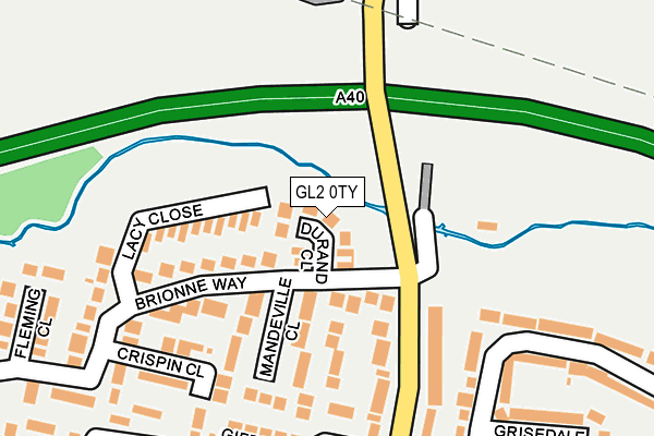 GL2 0TY map - OS OpenMap – Local (Ordnance Survey)