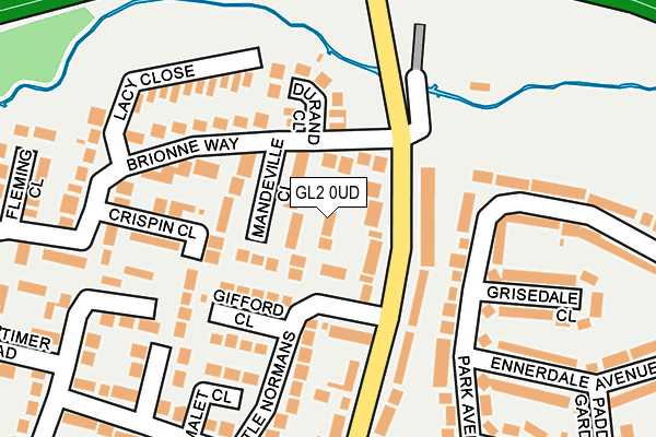 GL2 0UD map - OS OpenMap – Local (Ordnance Survey)