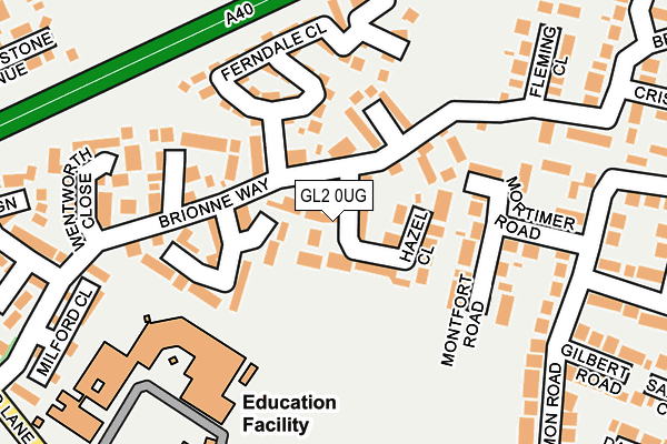 GL2 0UG map - OS OpenMap – Local (Ordnance Survey)